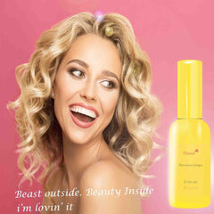 Haniel Pheromone Spray for Women air diffusion close up with premium finish.