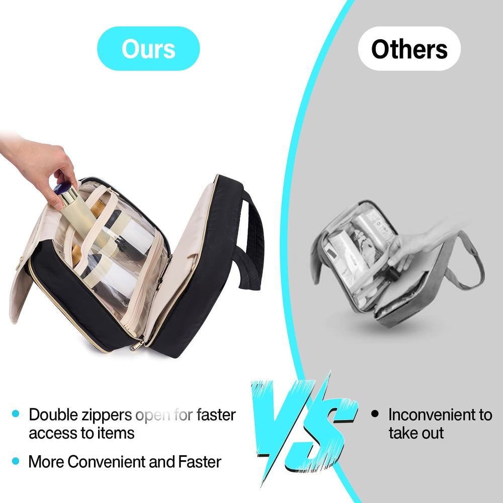 Back pocket doubles as a trolley strap for easy transport.