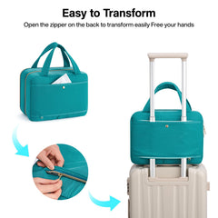 Hanke double-zipper design allows quick item access