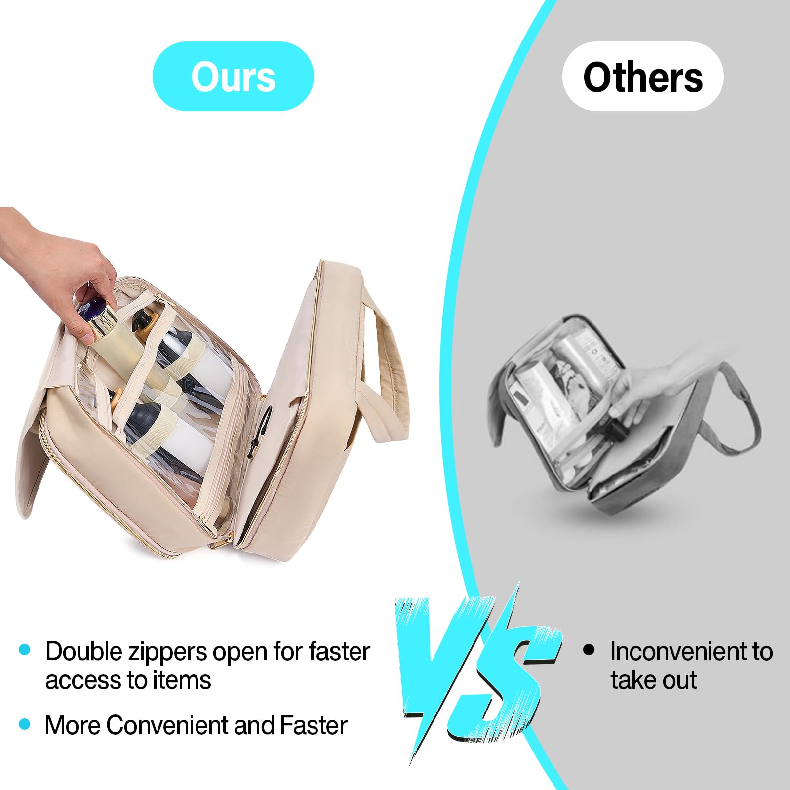 Hanke front and back pockets provide quick access