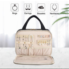 Hanke toiletry bag includes trolley strap for hands-free airport movement.