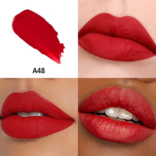 HANLADY matte swatches reveal rich pigmentation on skin