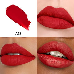 HANLADY matte swatches reveal rich pigmentation on skin
