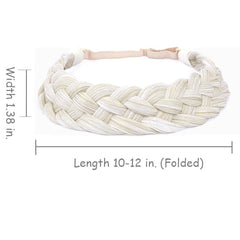 Hann adjustable stretchy braided wig hair piece ensures comfortable all-day wear