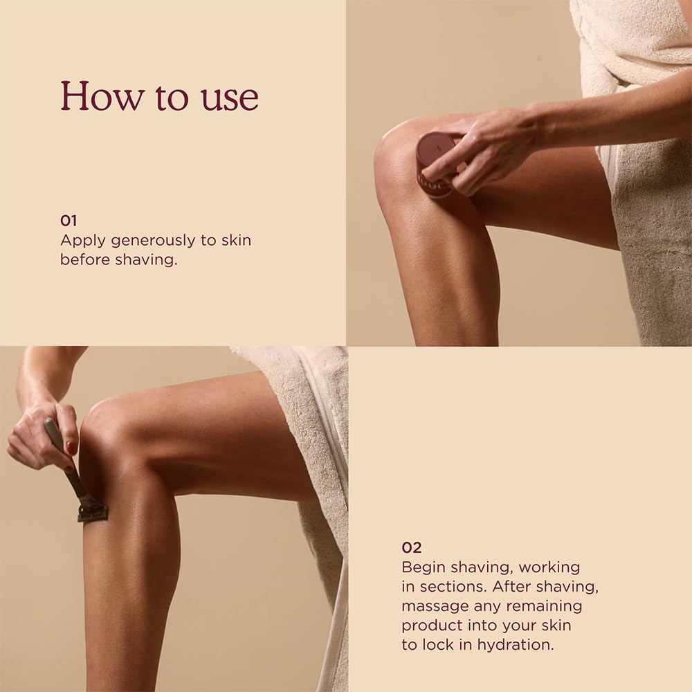 HANNI Shave Pillow in-shower use for quick, hydrating shave.