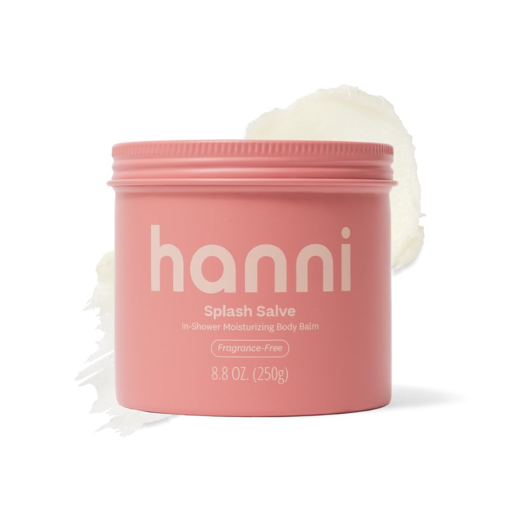 HANNI Splash Salve packaging highlights fragrance-free formula for sensitive skin.