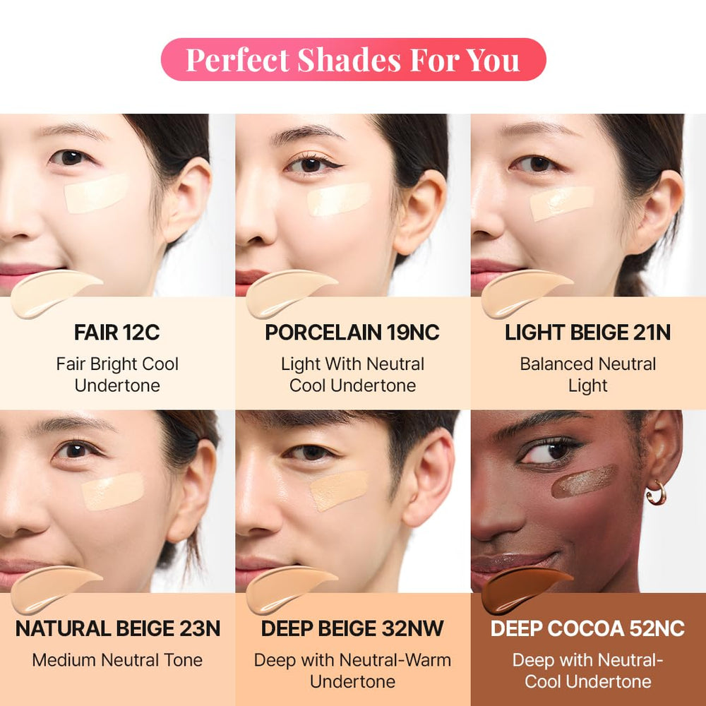 Hanskin DD Cream Contour face contour reveals defined cheekbones and jawline