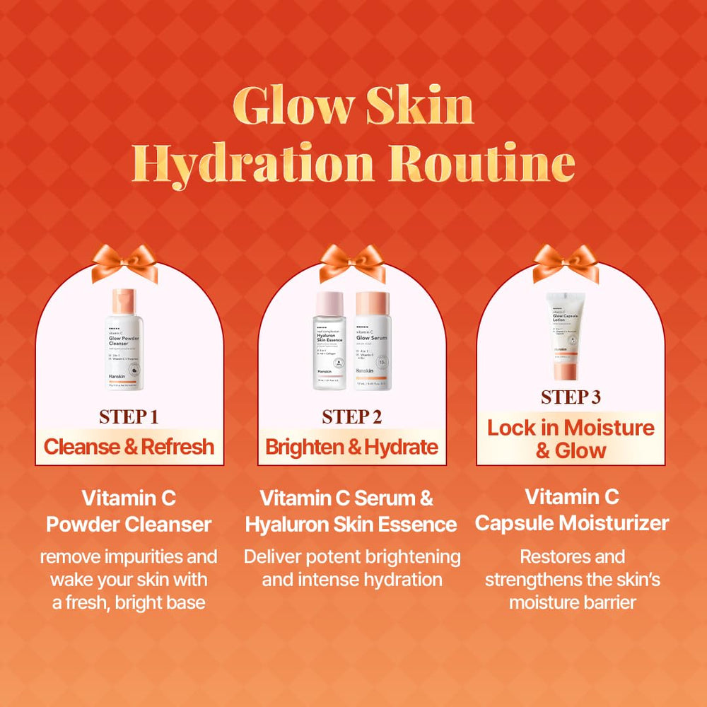 Hanskin Vitamin C routine addresses winter dryness with a refreshing feel.