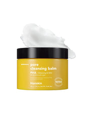 Hanskin PHA pore cleansing balm solid: gentle exfoliation supports clearer pores and sensitive skin.