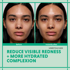 Hanyul Artemisia Soothing Gel Cream application on face demonstrating quick absorption