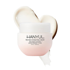 HANYUL Red Rice Hydrating Cream bottle delivers deep hydration and radiant skin.