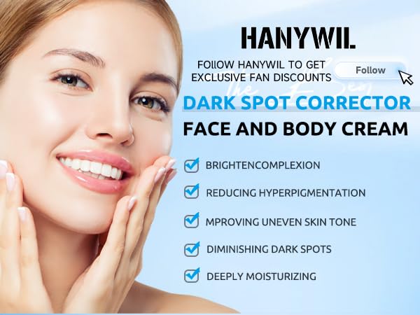 HANYWIL routine shot suggesting gradual tone improvement with consistent use.
