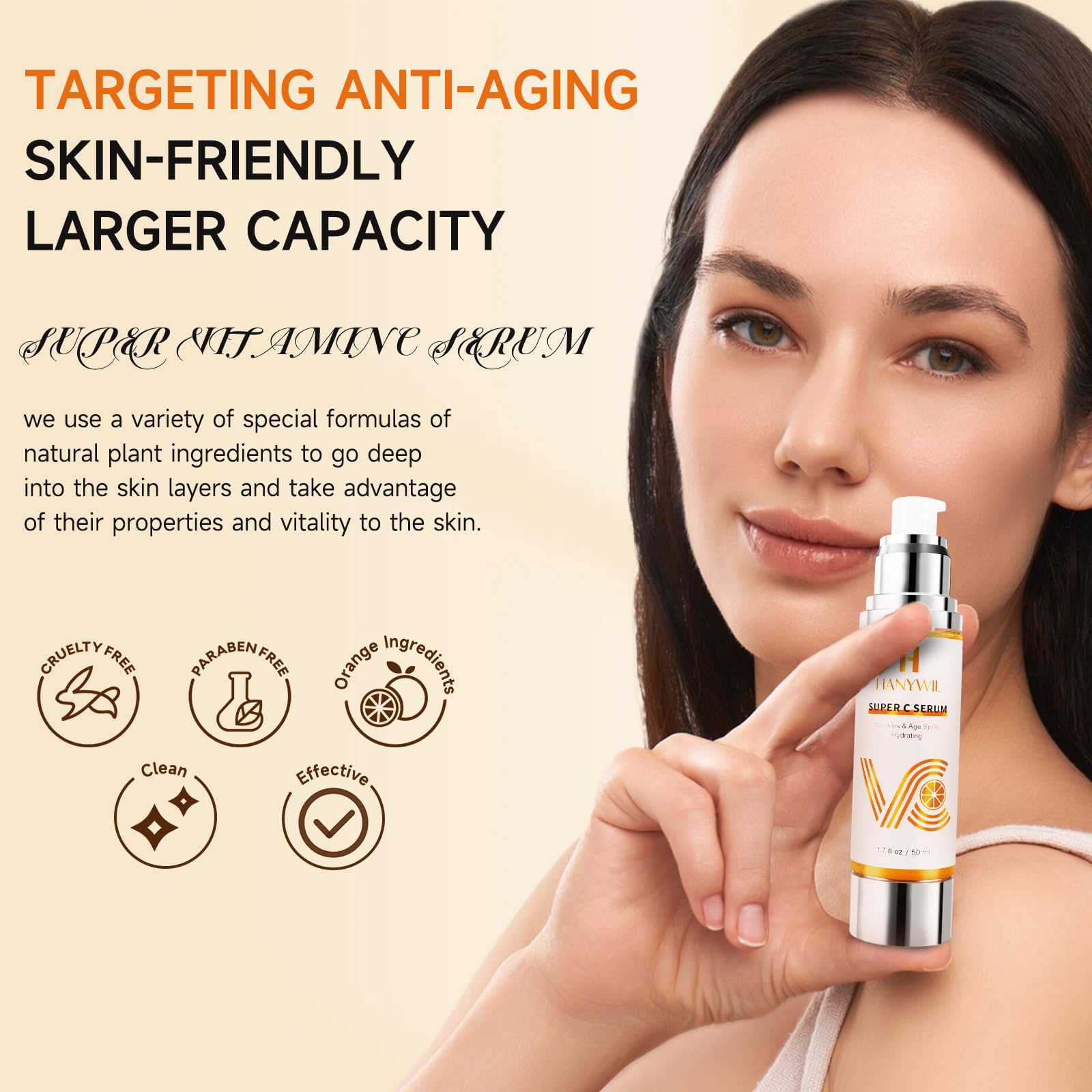 HANYWIL morning application with sunscreen prepares skin and supports even tone