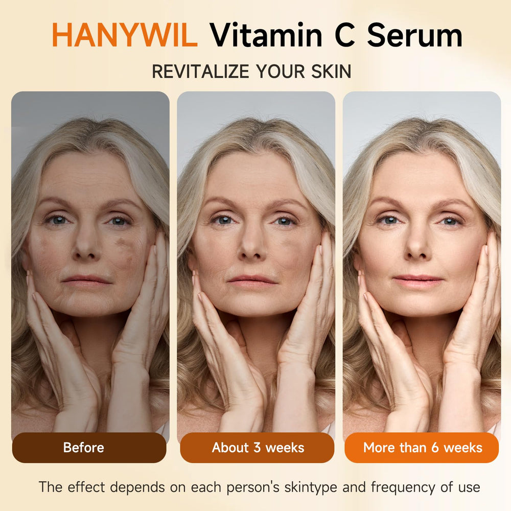 HANYWIL serum with hyaluronic acid illustration for lasting moisture.