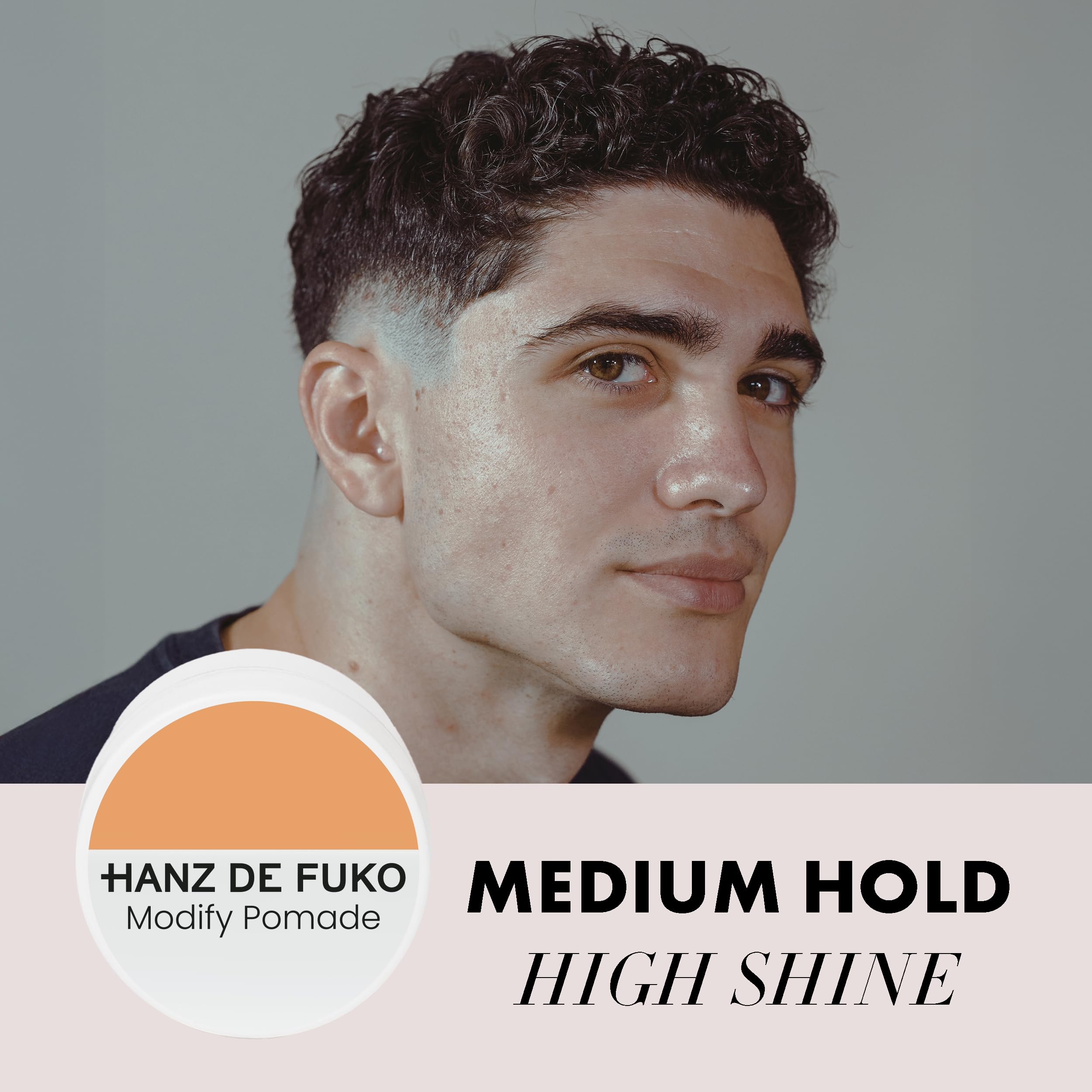 Hanz de Fuko Scheme Cream jar provides light shine without heaviness for pliable texture.
