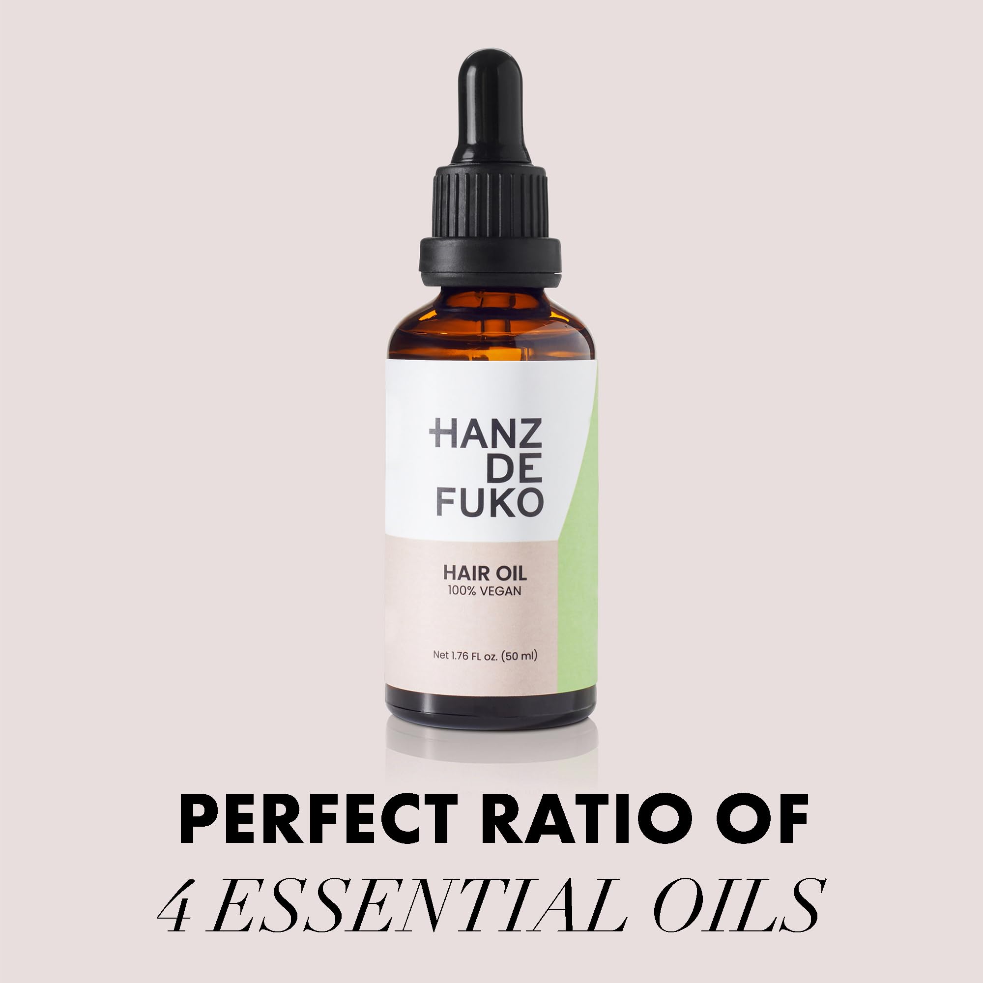 Hanz de Fuko vegan oil ingredients list including argan, jojoba, vitamin E