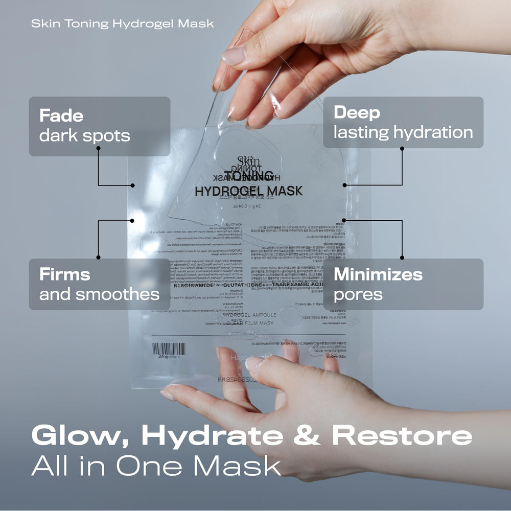 HAPA KRISTIN Glutathione Hydrogel Mask with hyaluronic acids nourishes deeply for plump skin.