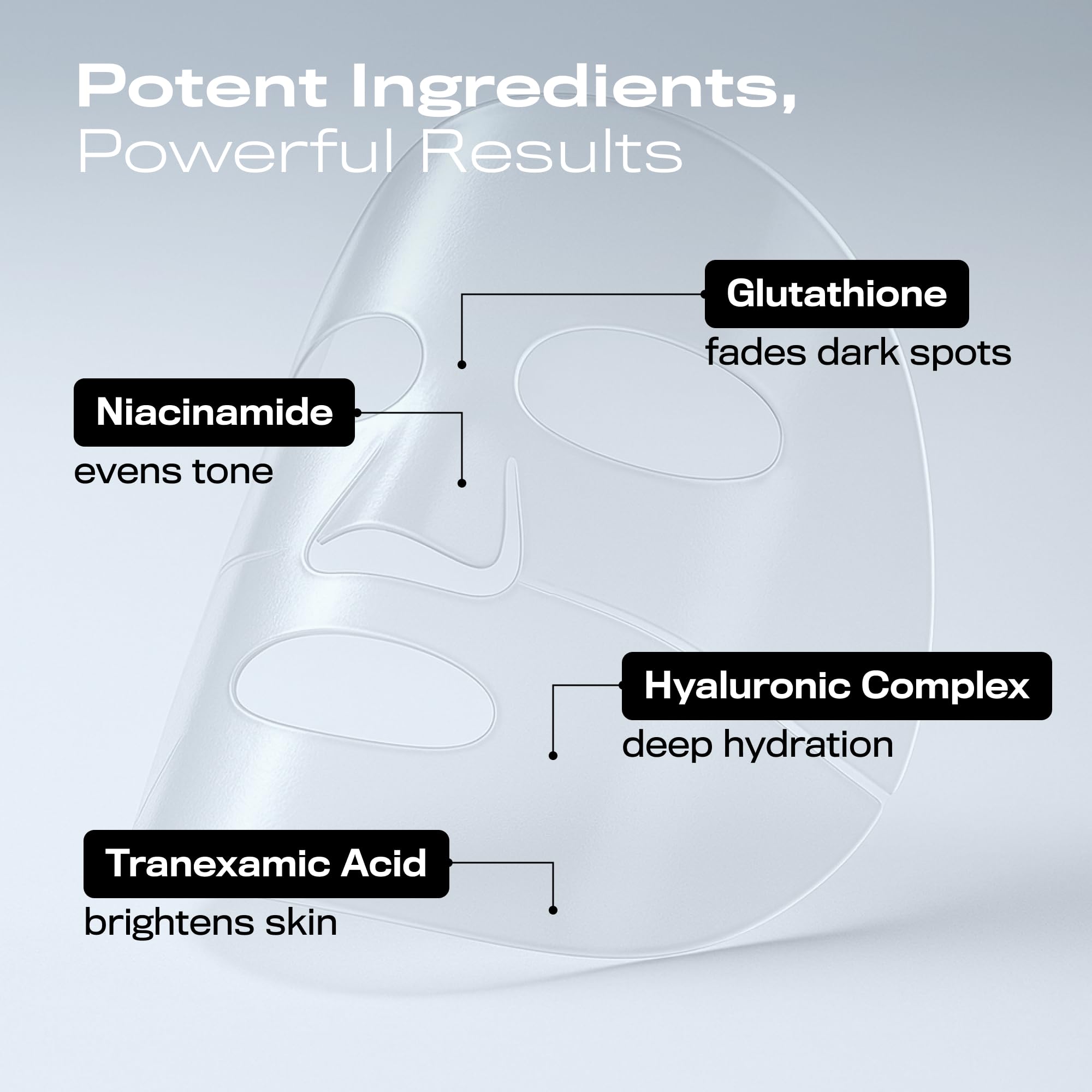 HAPA KRISTIN Glutathione Hydrogel Mask uses second-skin technology for seamless absorption.