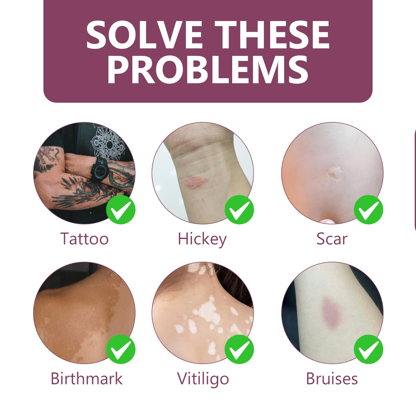 HAPIPET Tattoo Cover Up Cream on arm demonstrates versatile body coverage