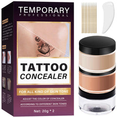 HAPIPET Tattoo Cover Up Cream swatch that blends naturally with skin tone