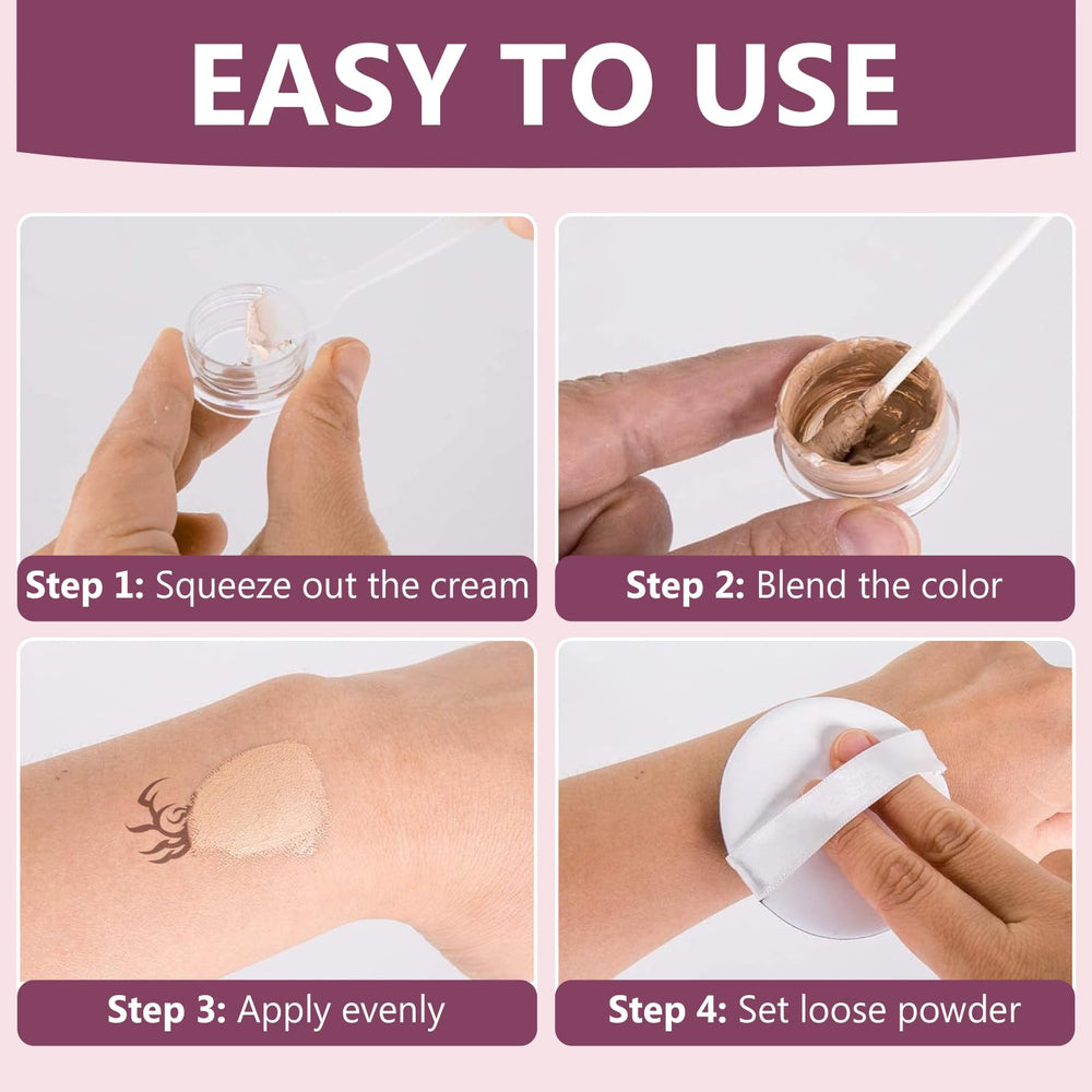 HAPIPET Tattoo Cover Up Cream bottle labeled swim proof for water activities