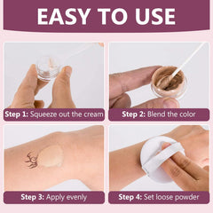 HAPIPET Tattoo Cover Up Cream bottle labeled swim proof for water activities
