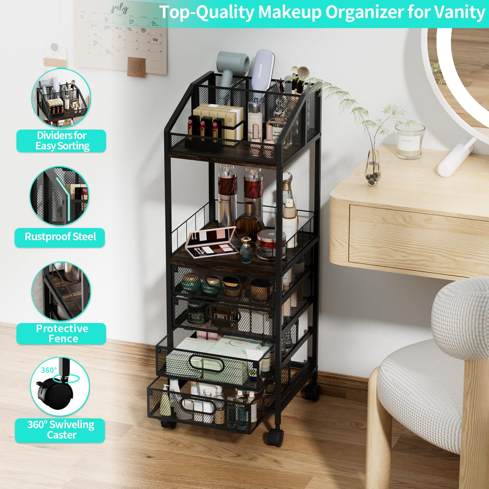 HapiRm makeup cart is easy to assemble for faster setup