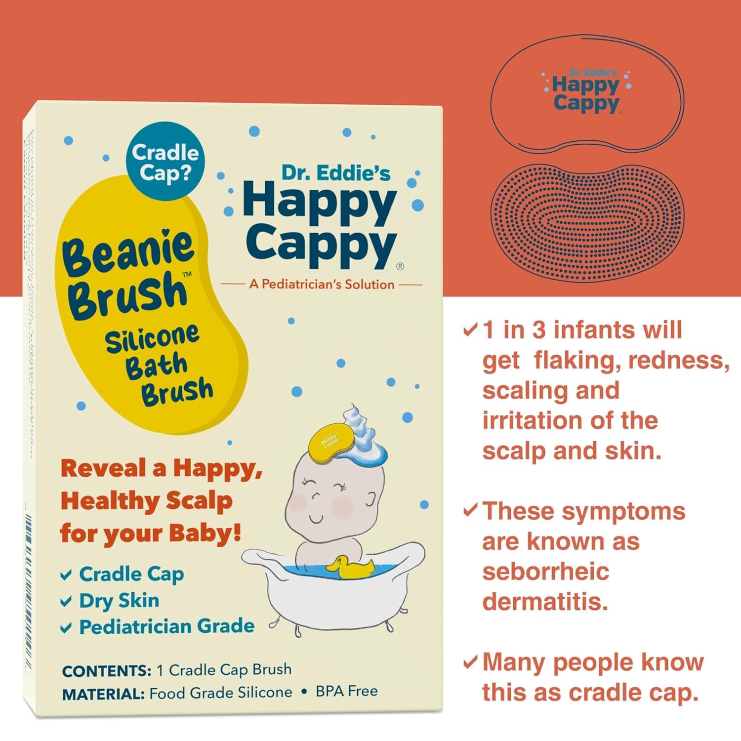 Happy Cappy pediatrician-designed packaging communicates safe baby care