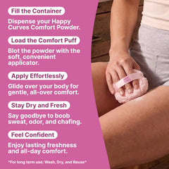 Happy Curves Comfort Puff Mini is easy to clean and reusable for eco-friendly use.