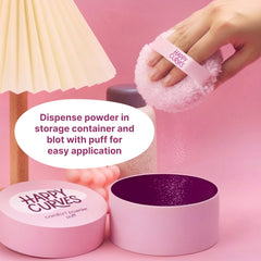 Happy Curves Comfort Puff Mini offers large coverage for underarm and body areas.