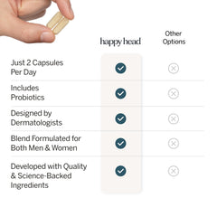 Bottle pour showing convenient daily intake for hair health.