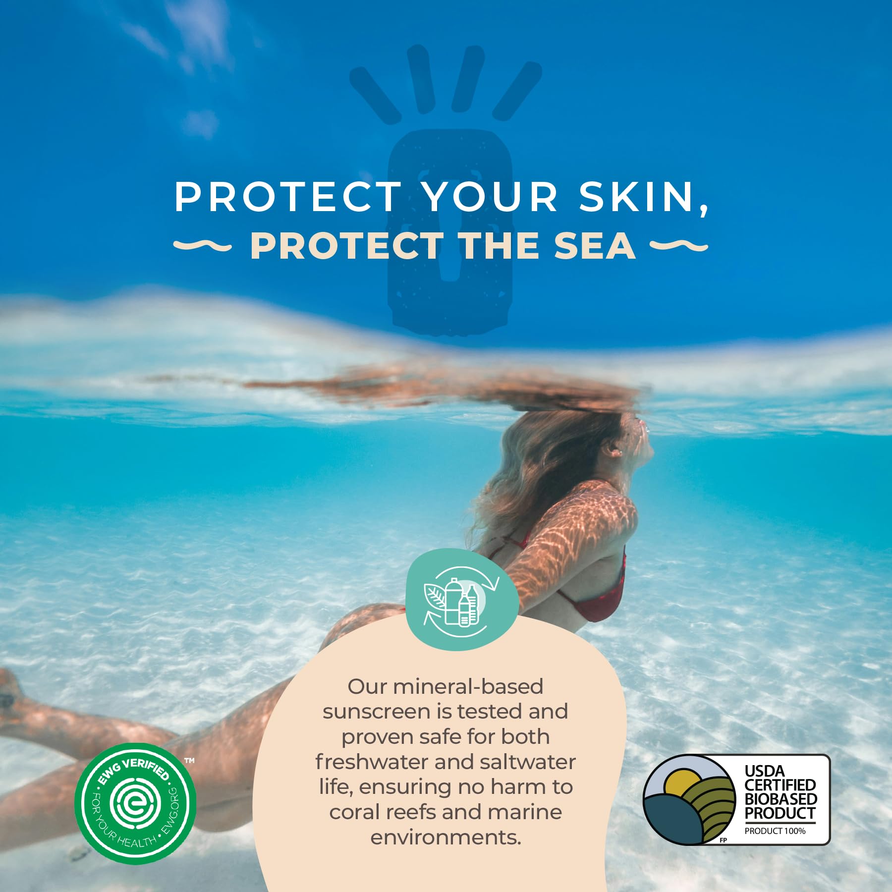 Happy Ocean non-nano zinc closeup highlights mineral formula ready for UVA/UVB care.
