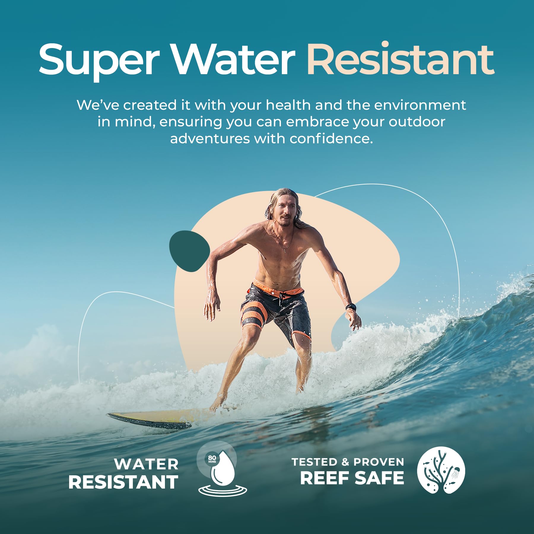 Happy Ocean reef-safe biodegradable packaging signals eco-conscious sun care.