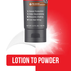 Absorbing powder layer in Happy Nuts deodorant reducing moisture