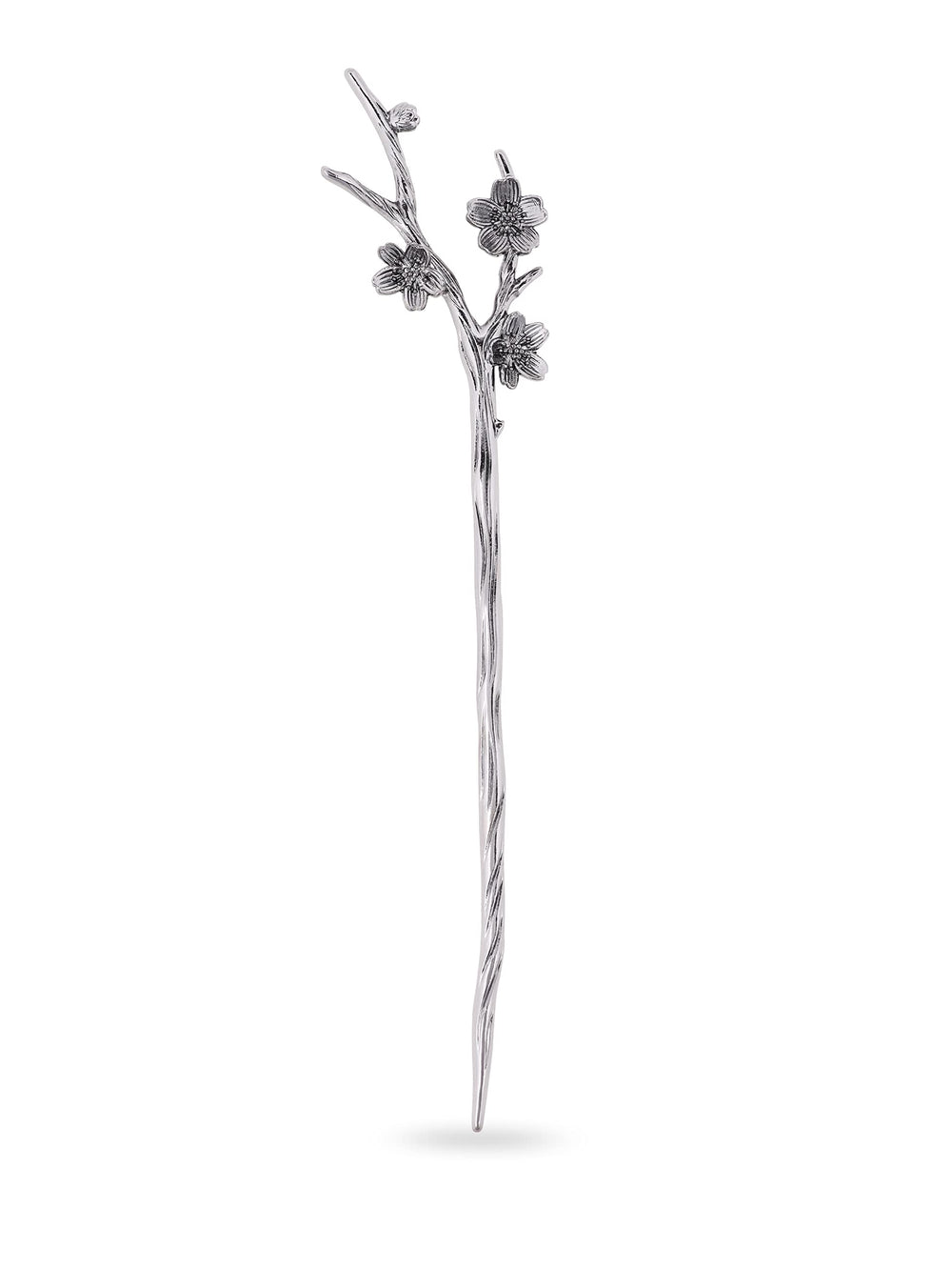 HAQUIL Black Plum Hairpin Stick with bold plum motif for secure updos.