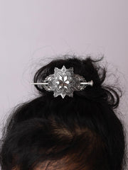 HAQUIL crescent moon motif on hairpin adds unique flair to updos
