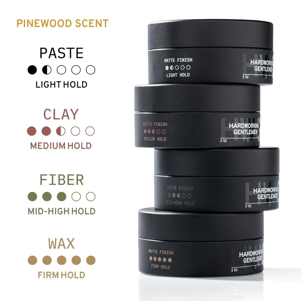 Hardworking Gentlemen Hair Paste in hand for portable on-the-go styling.