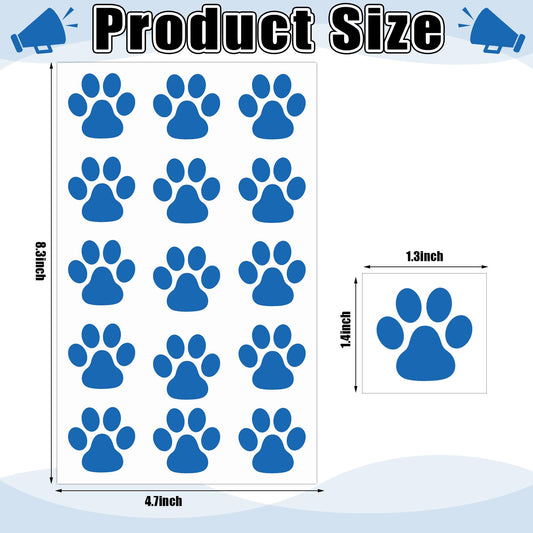Harloon paw print face tattoos design for playful looks and performances.
