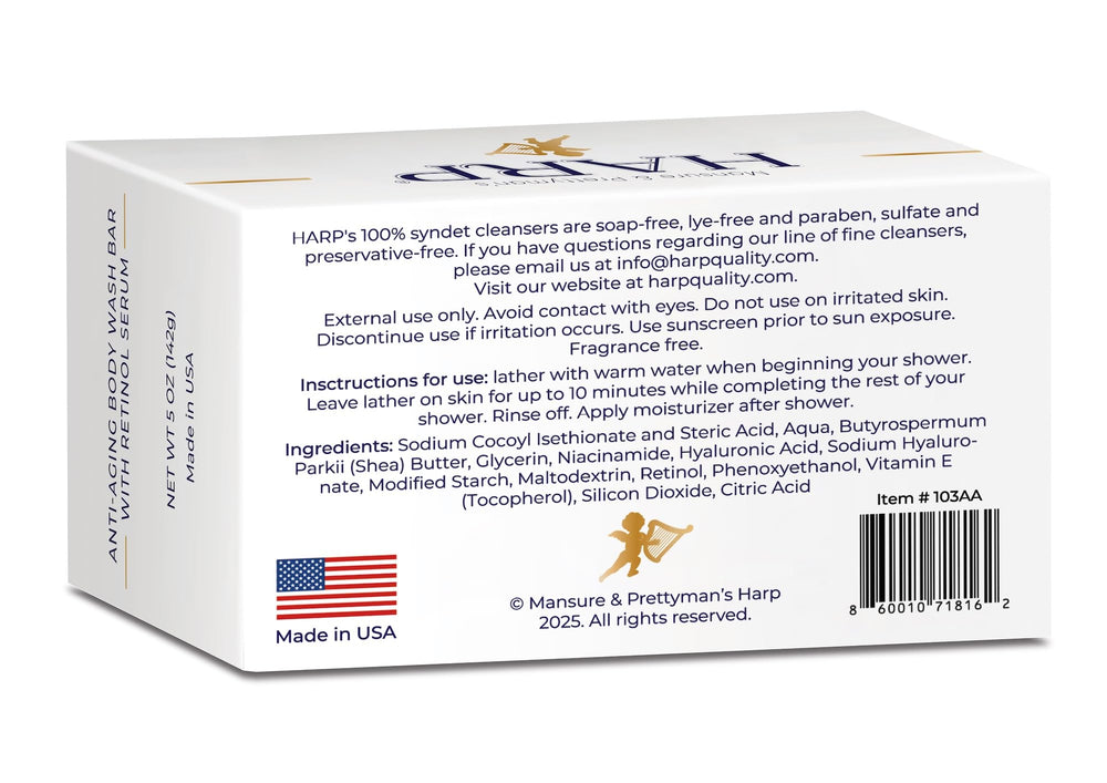 HARP pH-balanced syndet base for daily use