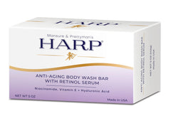 HARP bar retinol packaging highlights smoother-looking skin potential