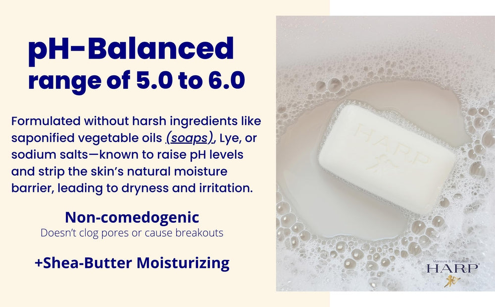 HARP fragrance-free body wash bar USA-made facility ensures quality and care.