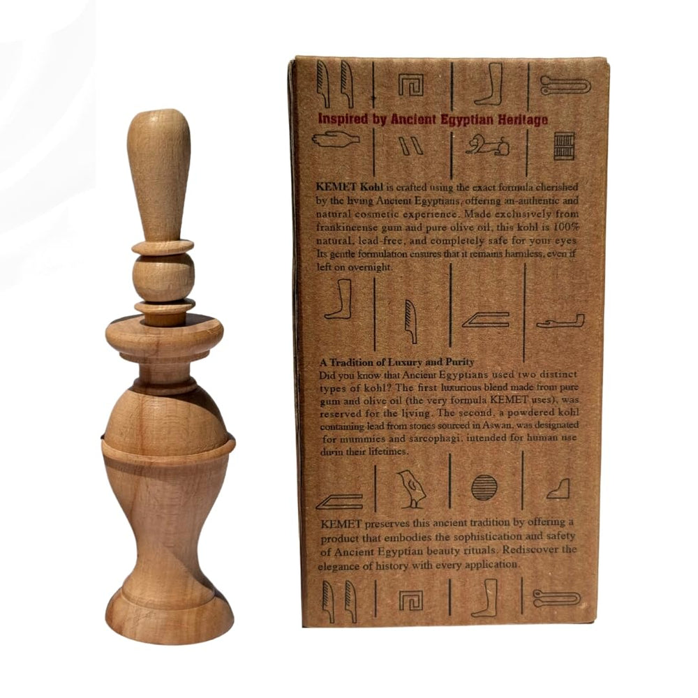 Kemet powder swirl showcases smooth texture for precise definition.