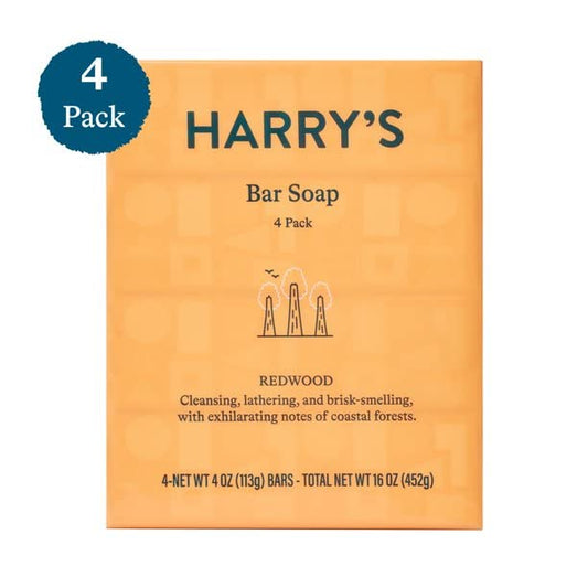 Harry's Redwood bar soap lather close-up highlighting creamy cleansing