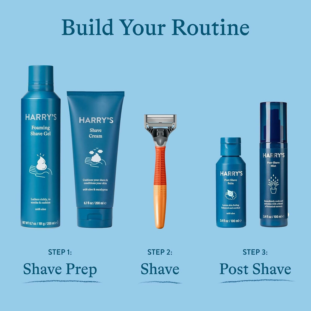 Harry's Shaving Cream skin contact indicates comfortable shaving experience.