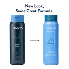 Harry's Stone routine setup with bottle and lather for daily use.