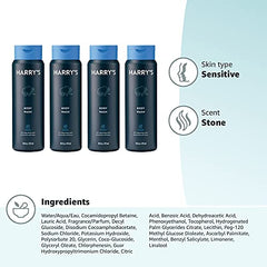 Harry's Stone 4-pack packaging offers convenient, value-packed skincare access.