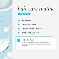 HASK Argan Repairing Hair Oil ingredients glow emphasizes nourishing oils