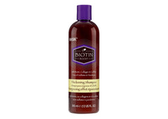 HASK Biotin Boost Thickening Shampoo bottle promotes voluminous, fuller-looking hair