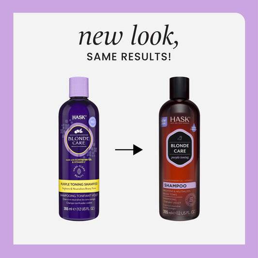 HASK Blonde Care conditioner bottle for detangling and moisture