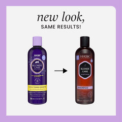 HASK Blonde Care conditioner bottle for detangling and moisture